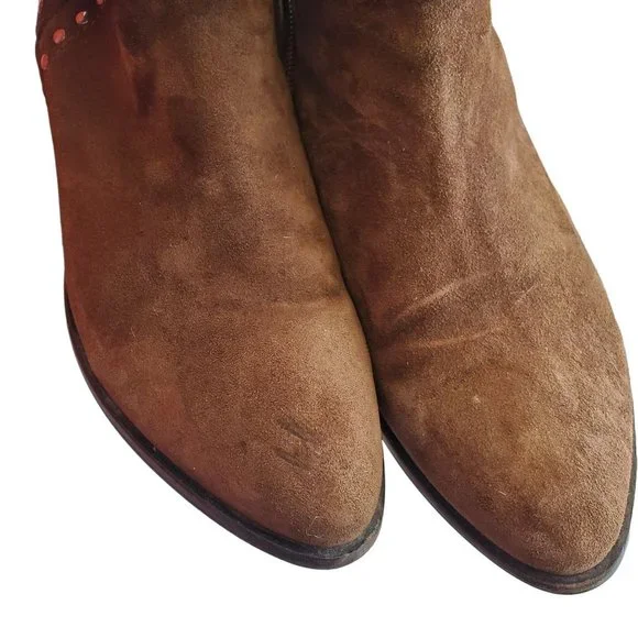 Gabor Suede Zipper Ankle Boots - Picture 6 of 10